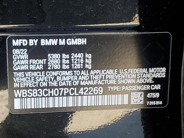 WBS83CH07PCL42269 BMW M5