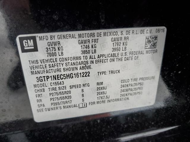 3GTP1NEC5HG161222 GMC Sierra C1500 Slt