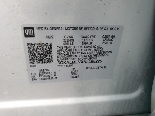 3GKALMEVXNL166225 GMC Terrain Sle