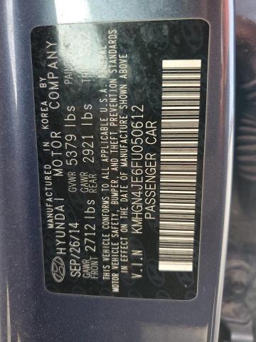 KMHGN4JE6FU050612 Hyundai Genesis 3.8l