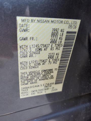 1N6BA1F14GN517646 Nissan TITAN XD S