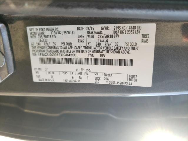 1FMCU9G91FUC04250 Ford ESCAPE SE