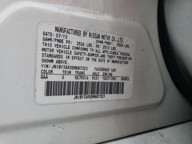 JN1BV7AR0EM687323 Infiniti Q50 BASE