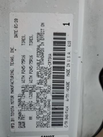 5TFRX5GN2LX180448 Toyota Tacoma Access Cab