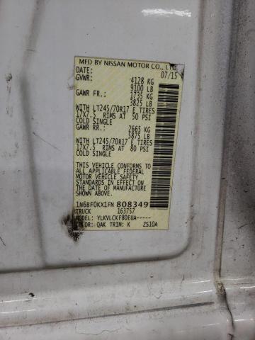 1N6BF0KX1FN808349 Nissan NV 1500
