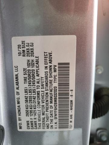 5FNYF6H28MB032020 Honda PILOT SE