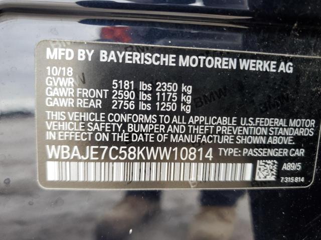 WBAJE7C58KWW10814 BMW 540 XI