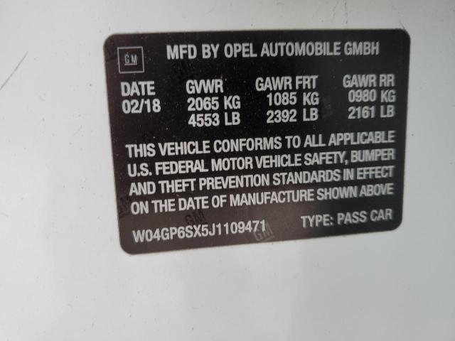 W04GP6SX5J1109471 Buick Regal Essence