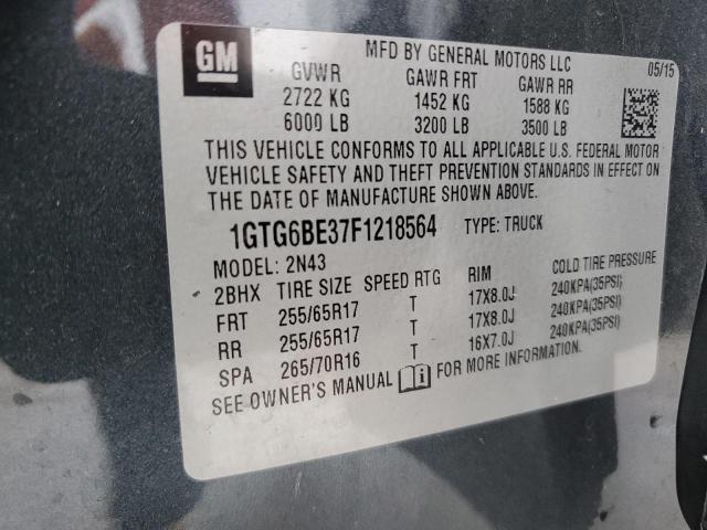 1GTG6BE37F1218564 GMC CANYON SLE
