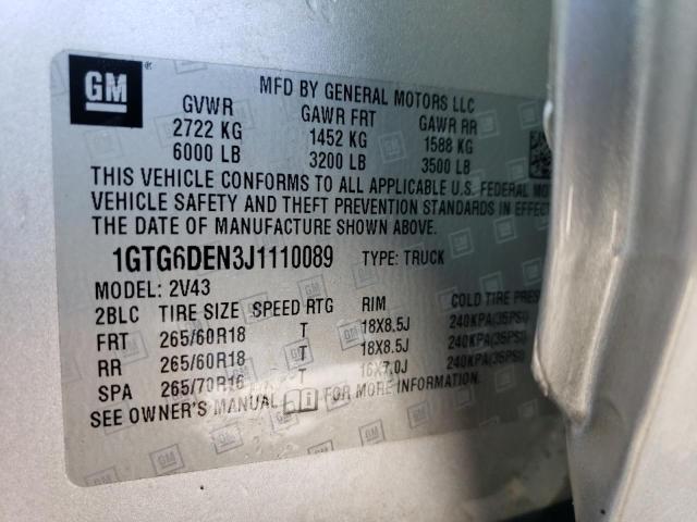 1GTG6DEN3J1110089 GMC CANYON SLT