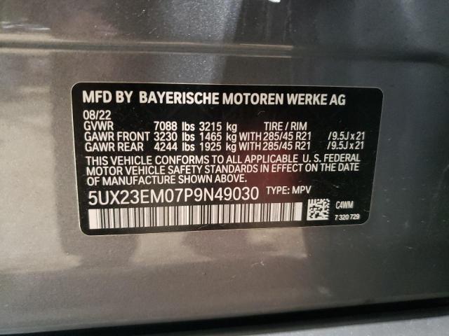 5UX23EM07P9N49030 BMW X7 Xdrive40i
