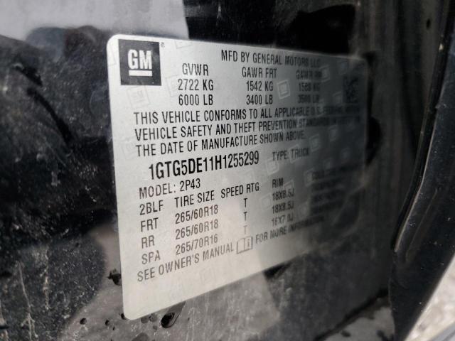 1GTG5DE11H1255299 GMC CANYON SLT