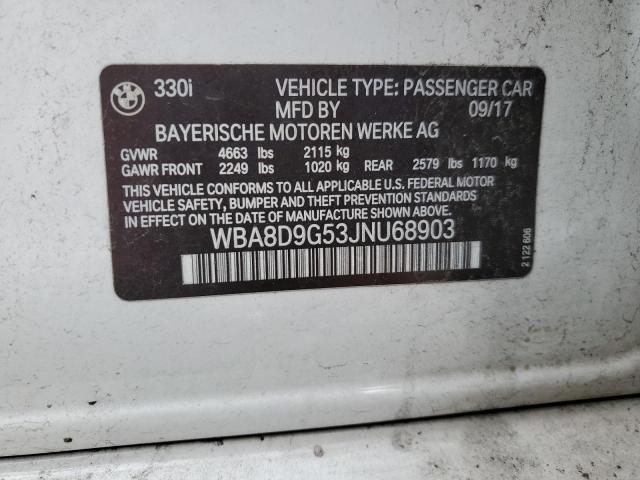 WBA8D9G53JNU68903 BMW 330 XI