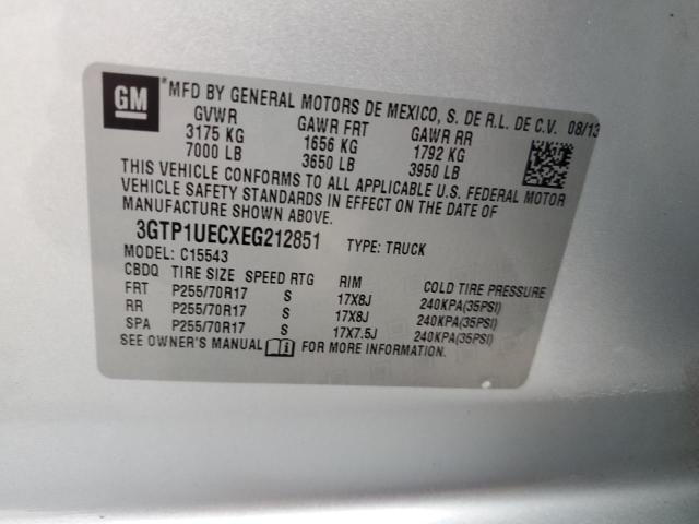 3GTP1UECXEG212851 GMC Sierra C1500 Sle
