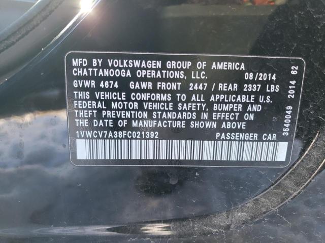 1VWCV7A38FC021392 Volkswagen PASSAT SEL