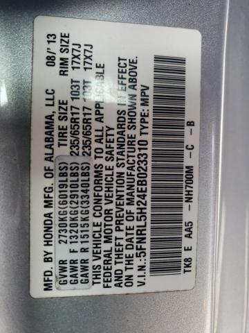 5FNRL5H24EB023310 Honda ODYSSEY LX