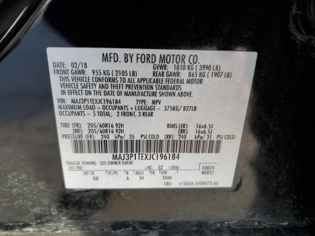 MAJ3P1TEXJC196184 Ford Ecosport Se