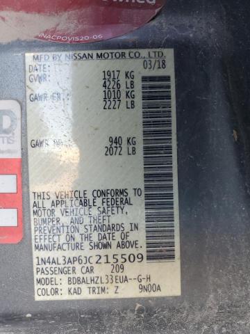 1N4AL3AP6JC215509 Nissan ALTIMA 2.5