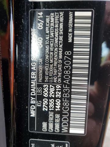 WDDUG8FB3FA083078 Mercedes-Benz S 550 4matic