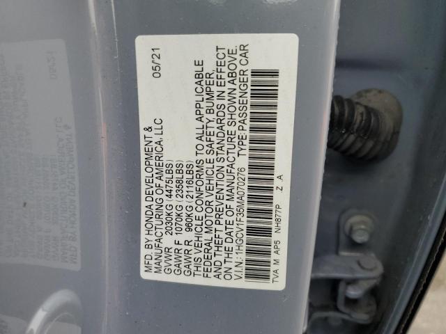 1HGCV1F35MA070276 Honda Accord Sport