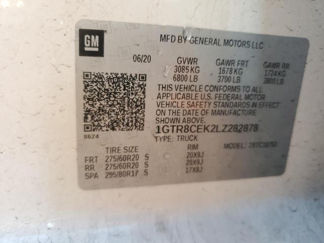1GTR8CEK2LZ282878 GMC Sierra C1500 Elevation