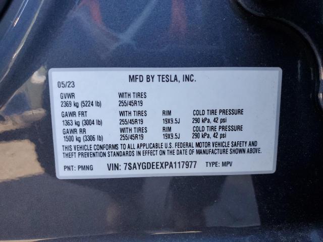 7SAYGDEEXPA117977 Tesla Model Y