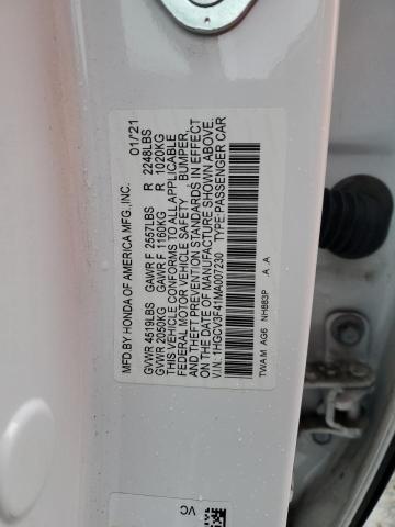 1HGCV3F41MA007230 Honda Accord Hybrid Ex
