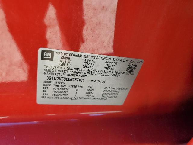 3GTU2VEC2EG287484 GMC Sierra K1500 Slt