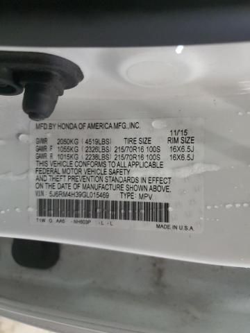 5J6RM4H39GL015469 Honda CR-V LX
