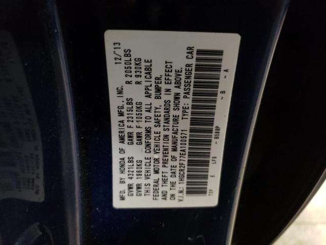 1HGCR2F77EA100571 Honda ACCORD EX