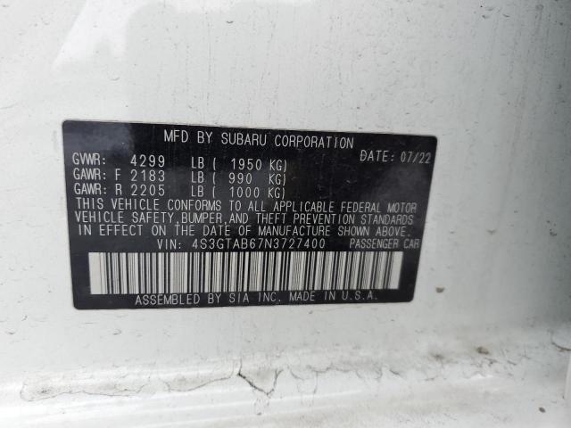 4S3GTAB67N3727400 Subaru Impreza