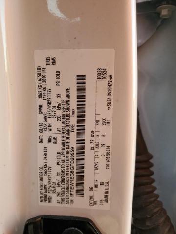 1FTEW1EG8GFD20559 Ford F150 Supercrew