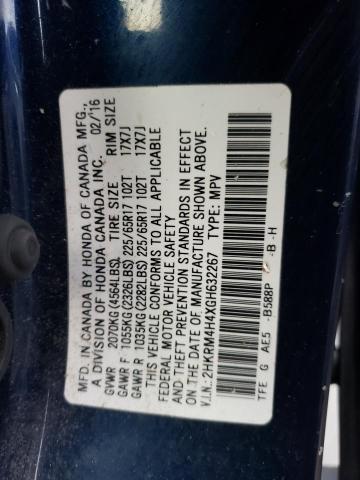 2HKRM4H4XGH632267 Honda CR-V SE
