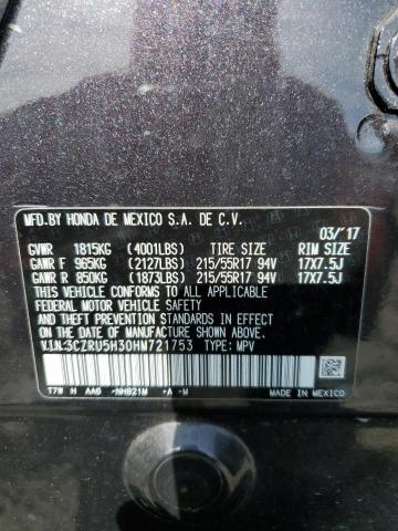 3CZRU5H30HM721753 Honda HR-V LX