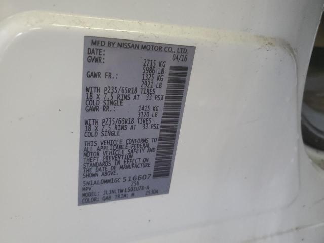 5N1AL0MM1GC516607 Infiniti QX60