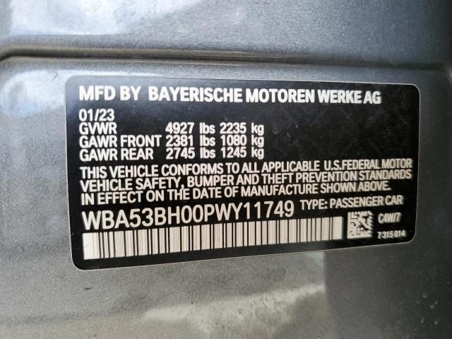 WBA53BH00PWY11749 BMW 530 I