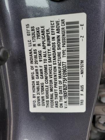 19XFB2F75FE090377 Honda CIVIC SE