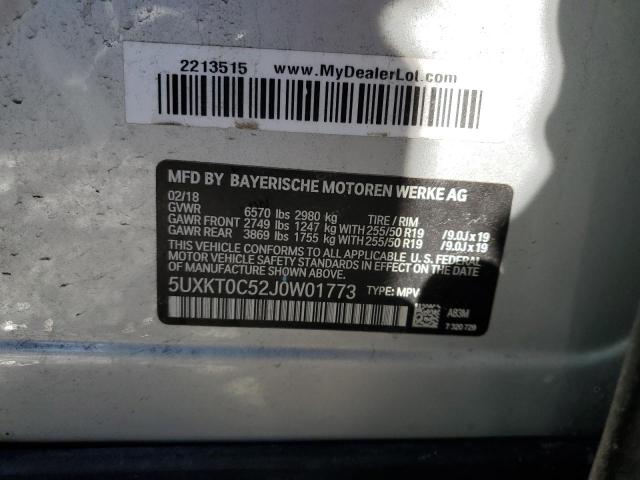 5UXKT0C52J0W01773 BMW X5 Xdr40e