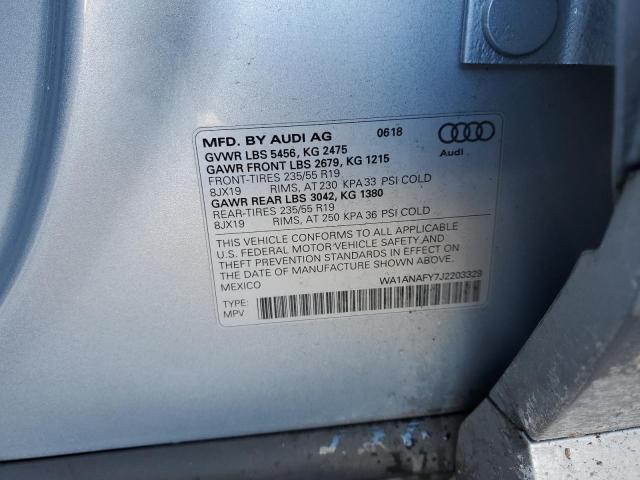 WA1ANAFY7J2203329 Audi Q5 PREMIUM