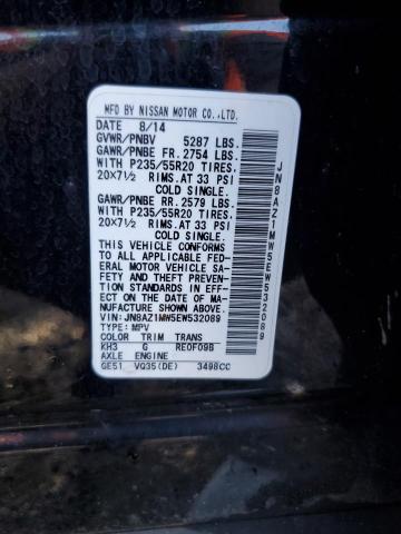 JN8AZ1MW5EW532089 Nissan MURANO S