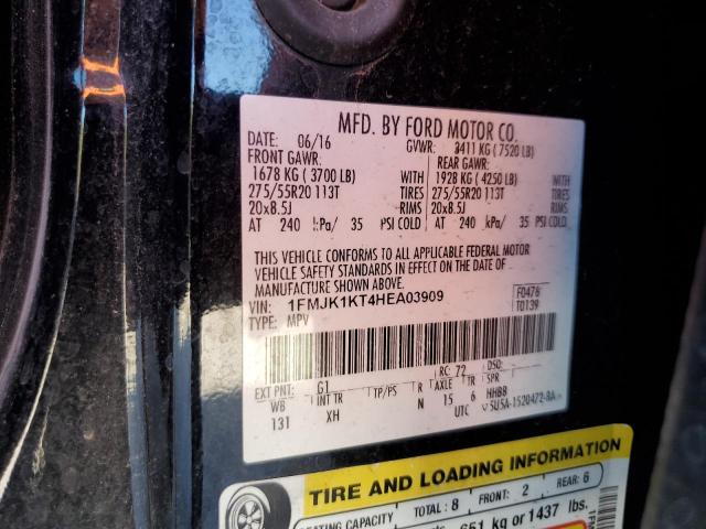 1FMJK1KT4HEA03909 Ford Expedition El Limited
