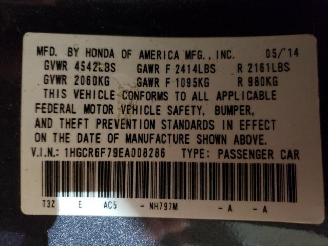 1HGCR6F79EA008286 Honda Accord Touring Hybrid