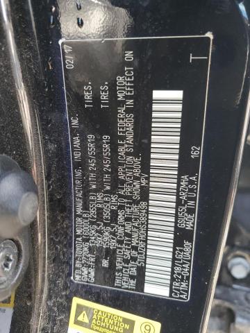 5TDJZRFH0HS389498 Toyota Highlander Se