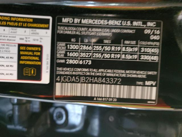 4JGDA5JB2HA843372 Mercedes-Benz GLE 350