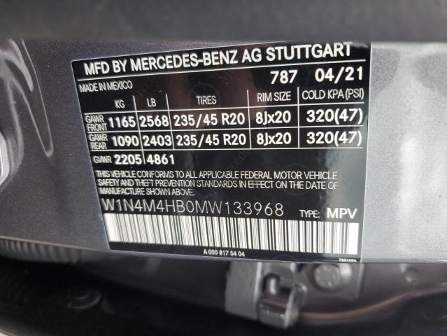 W1N4M4HB0MW133968 Mercedes-Benz Glb 250 4matic
