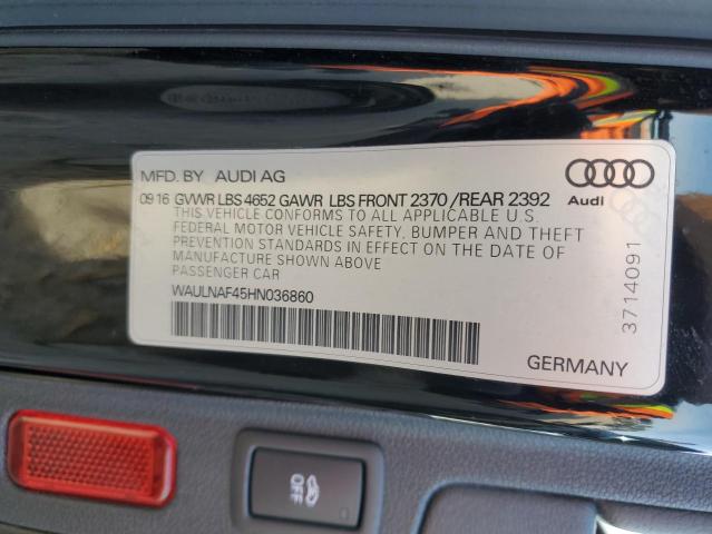 WAULNAF45HN036860 Audi A4 Premium Plus