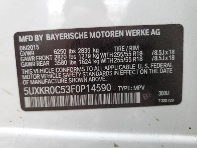 5UXKR0C53F0P14590 BMW X5 Xdrive35i
