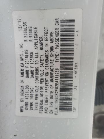 1HGCR2F82EA111258 Honda ACCORD EXL