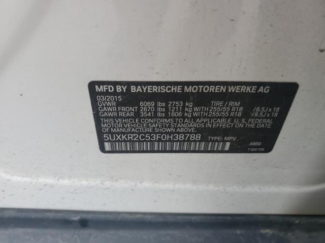 5UXKR2C53F0H38788 BMW X5 Sdrive35i