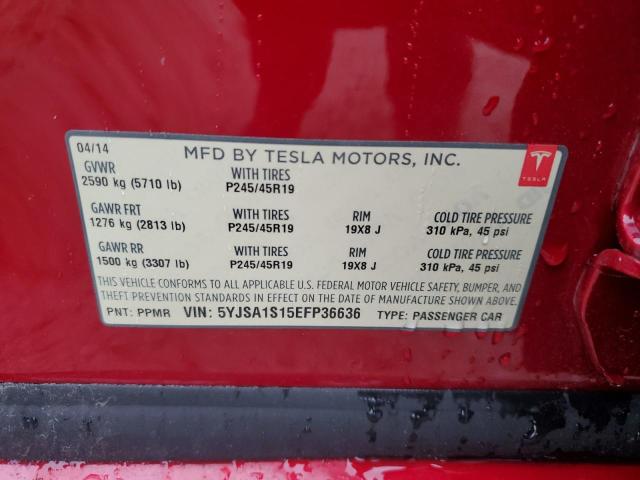 5YJSA1S15EFP36636 Tesla MODEL S